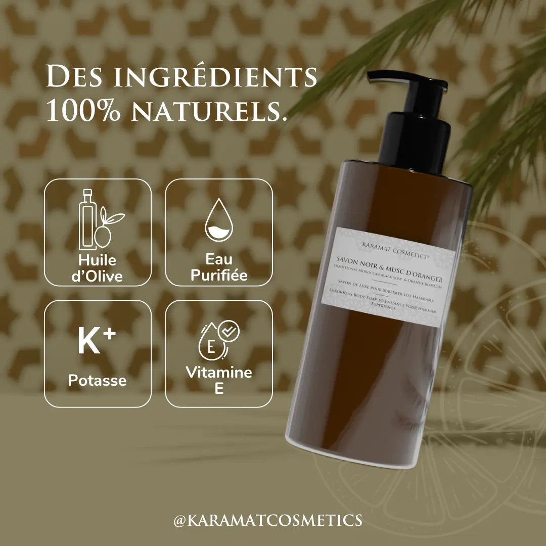 Image of Savon Noir Au Fleur D’oranger 300ml-3