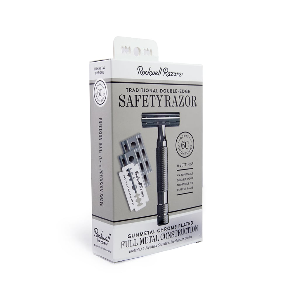 Image of Rockwell 6C Adjustable Safety Razor - Gunmetal Chrome (Beginner Friendly)-2