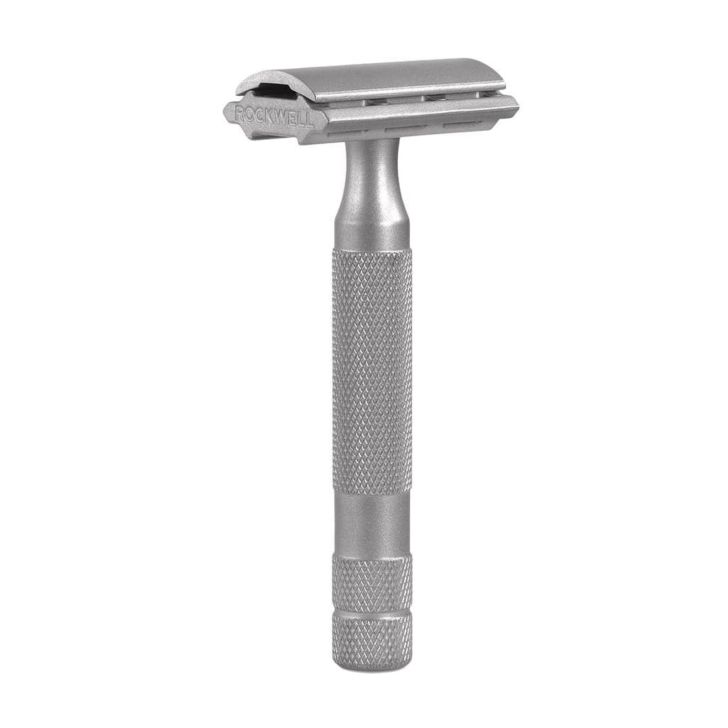 Image of Rockwell 6S Stainless Steel Adjustable DE Safety Razor - Matte Stainless (6 Settings)-3