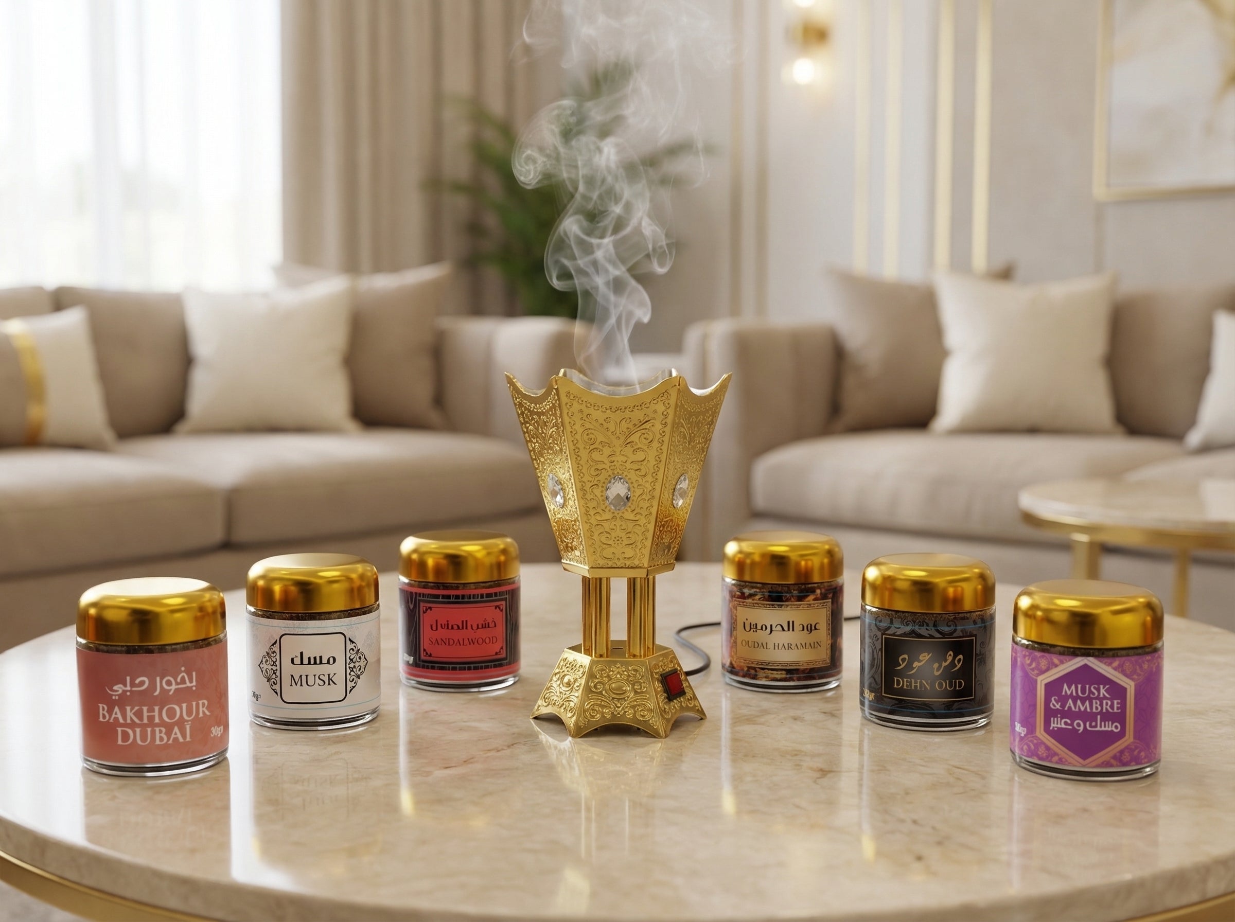 Image of Brûleur Électrique de Bakhour ( Encens ) – Élégance Orientale pour Votre Maison- Prise EU ( CE )-1
