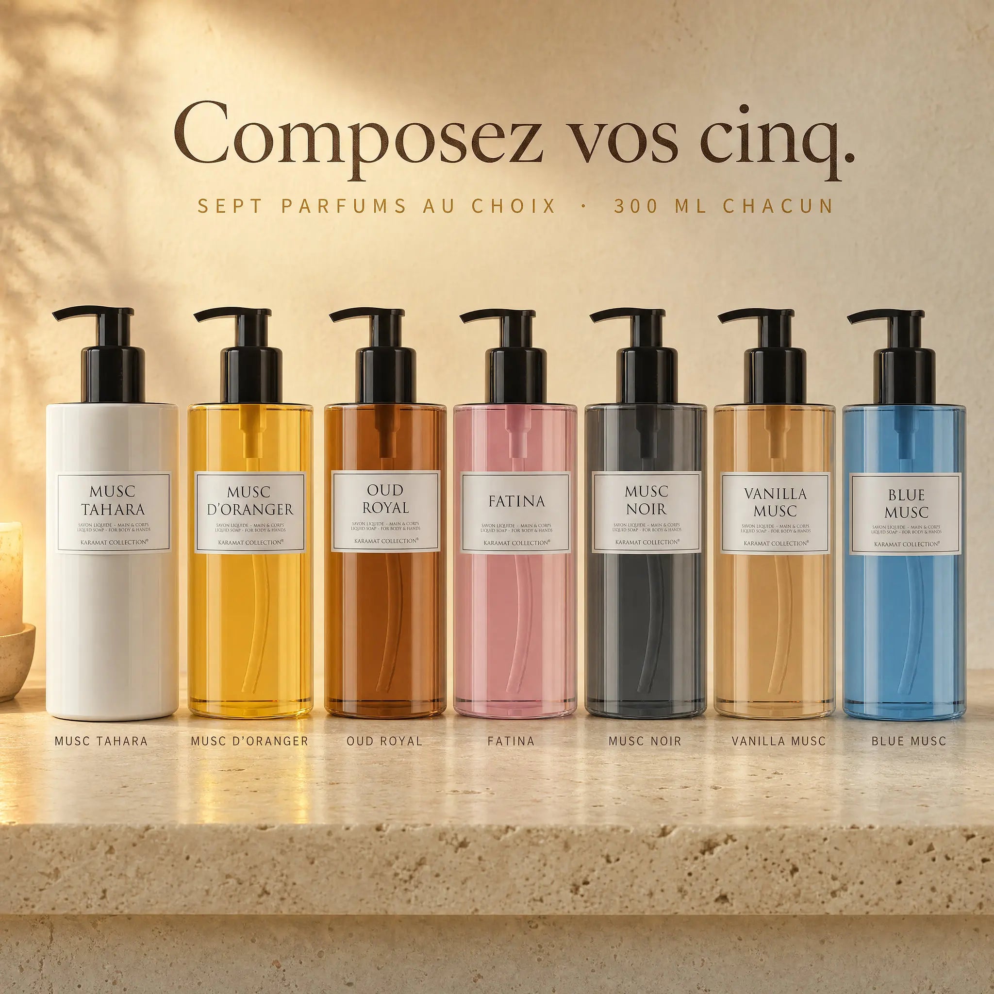 Image of Savon Liquide de Luxe 300ml + Bougie offerte-2