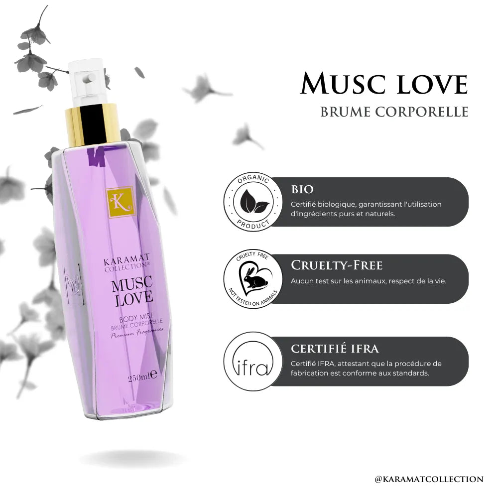Image of MUSC LOVE Brume Corporelle 250ml-1
