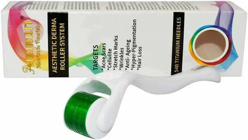 Image of Ammuri Derma Roller for Scars and Anti-Aging Care-0