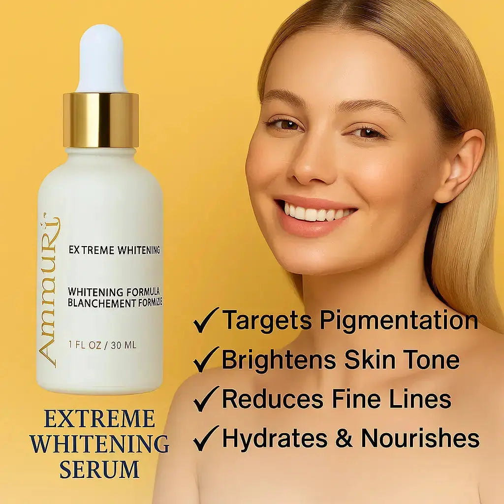 Image of Ammuri Brightening Face Serum with Kojic Acid, Alpha Arbutin, Glutathione & Niacinamide | Dark Spot Corrector for Even Skin Tone – 30ml-0
