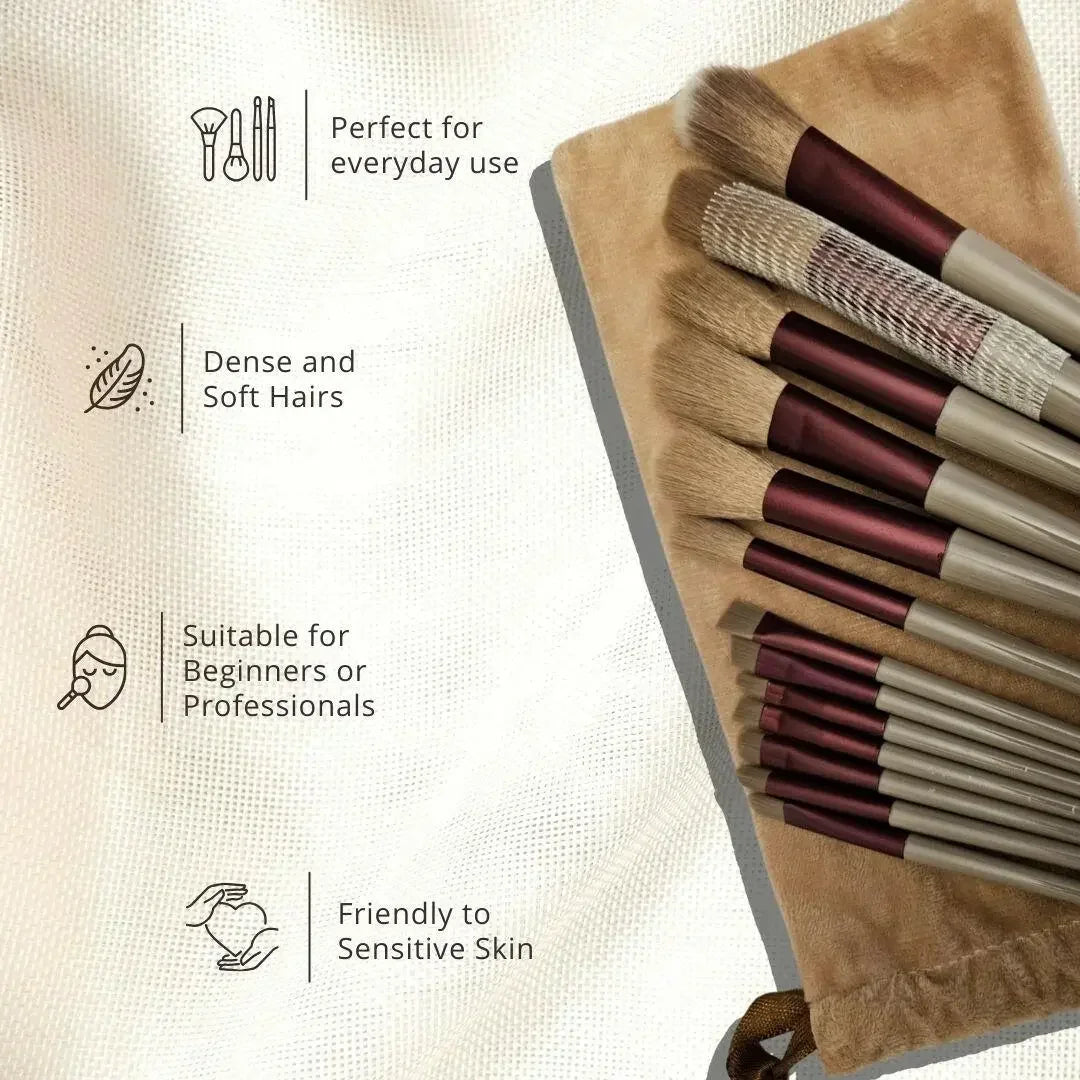 Image of Ammuri Beauty Professional Makeup Brush Kit for Flawless Finish-2