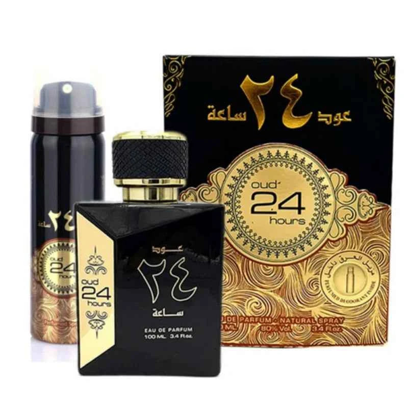 Image of Ard Al Zaafaran Oud 24 Hours Eau de Parfum 100ml + Deo Geschenk-0