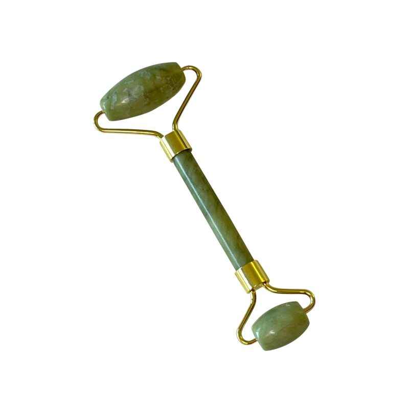 Image of Jade Facial Roller - Lymphatic Drainage Face Roller for Puffiness & Glowing Skin - Organic, Vegan, Cruelty-Free | CAD B | JR12