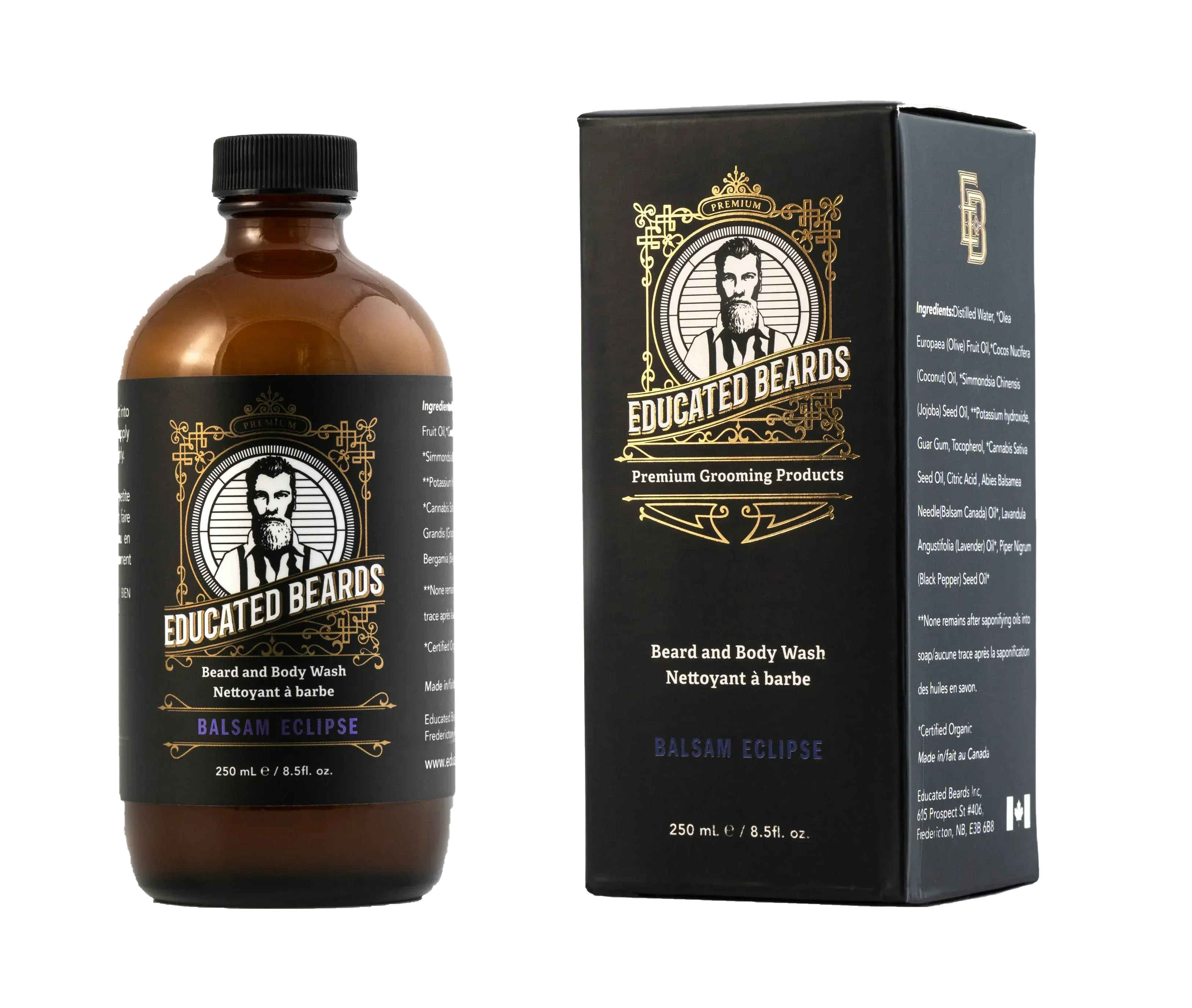 Image of Educated Beards Purifying Beard & Body Wash - Balsam Eclipse, 250ml-0