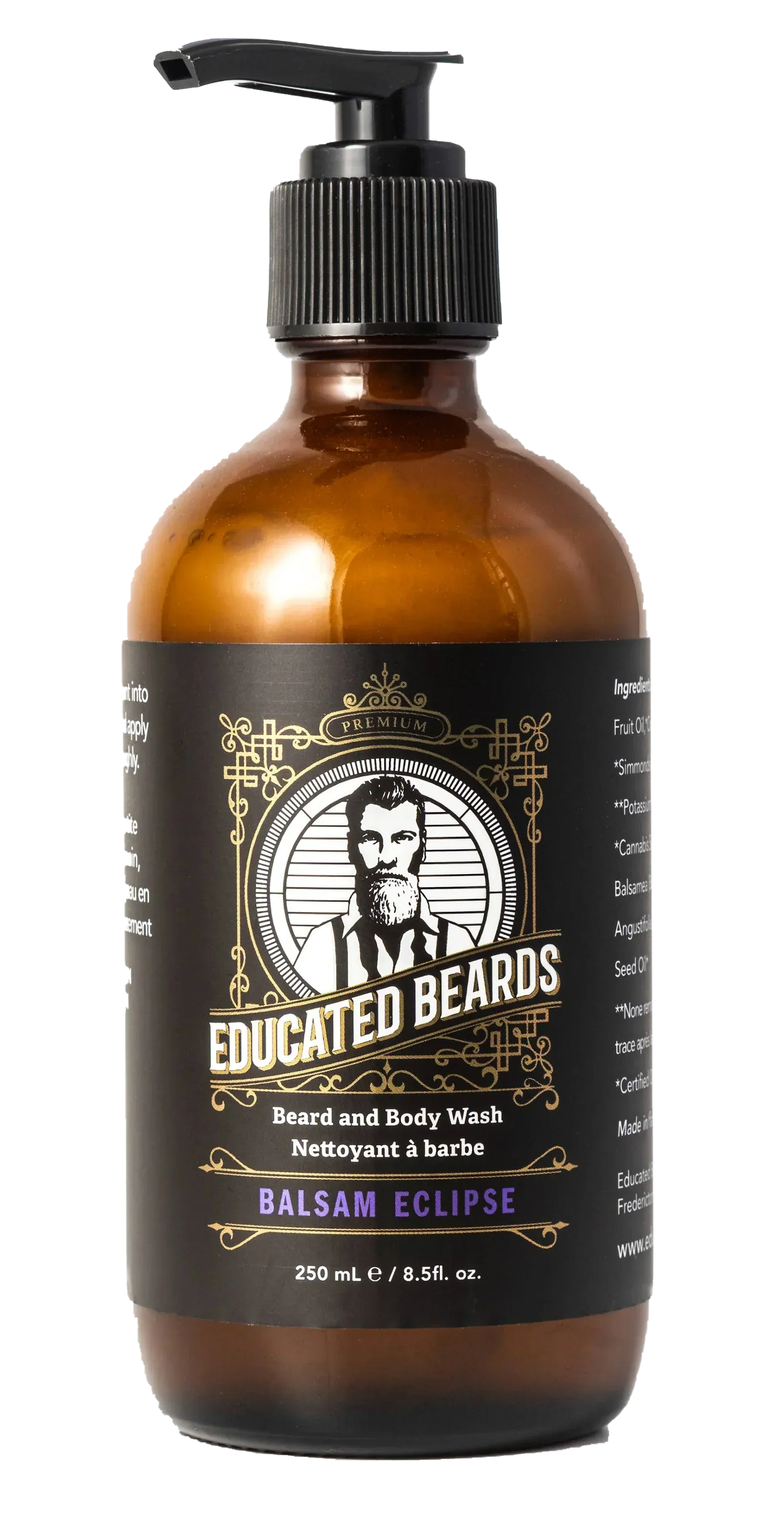 Image of Educated Beards Purifying Beard & Body Wash - Balsam Eclipse, 250ml-1