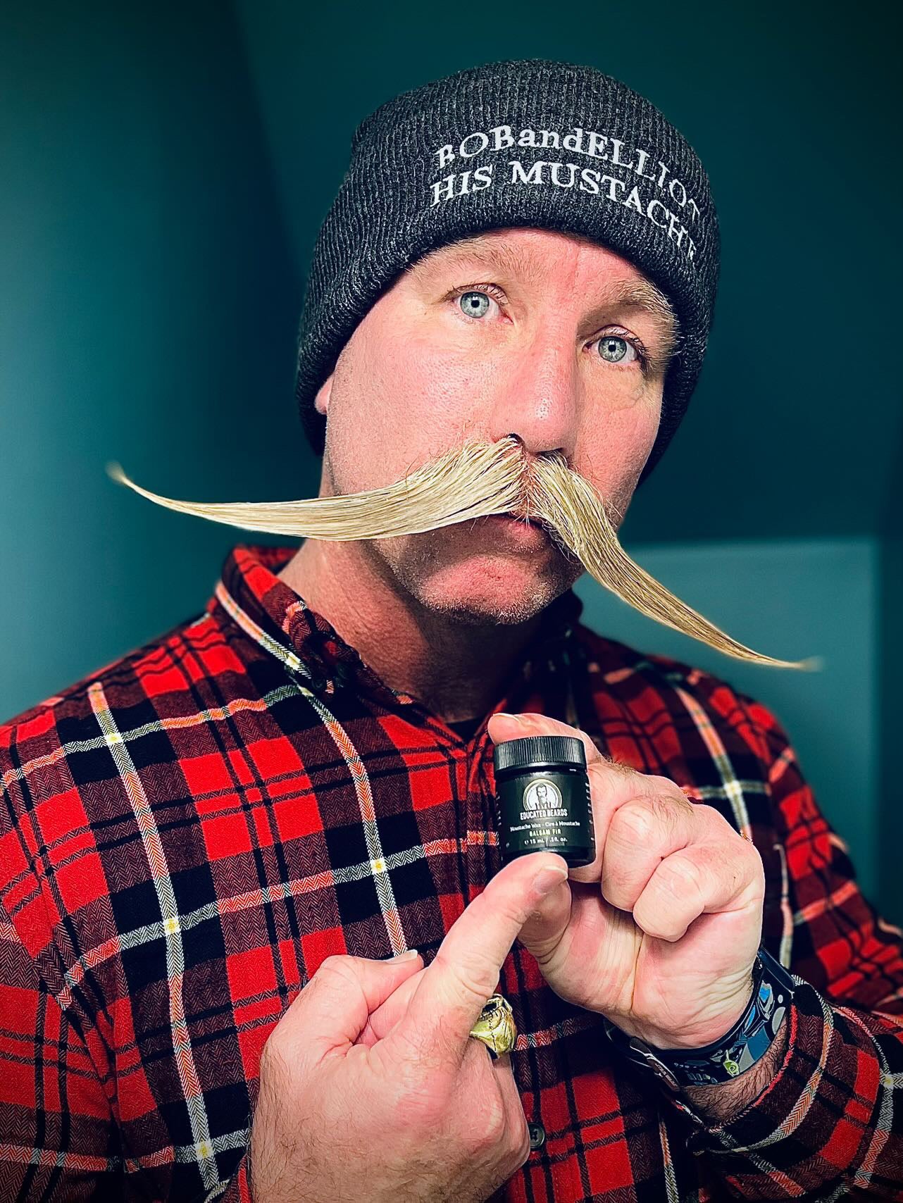 Image of Educated Beards Balsam Fir Moustache Wax 15ml-4
