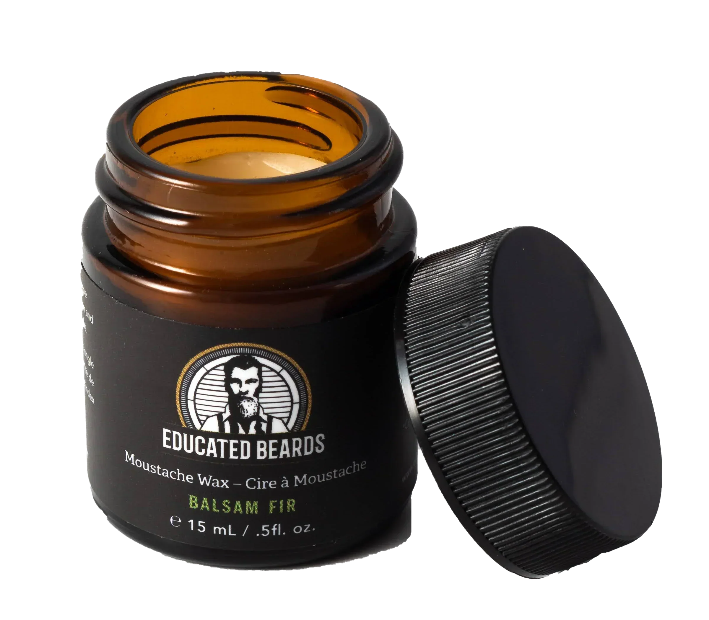 Image of Educated Beards Balsam Fir Moustache Wax 15ml-1