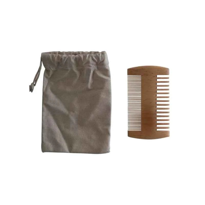 Image of Bamboo Beard Comb – BC1 | 100% Natural, Eco-Friendly & Dual-Sided Grooming Tool