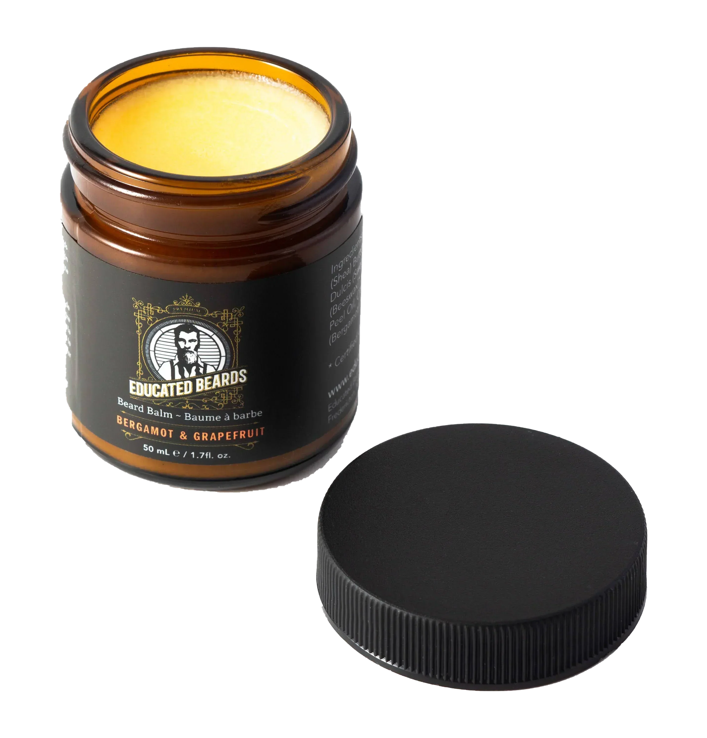 Image of Educated Beards Organic Beard Balm - Bergamot Grapefruit, 50ml-1