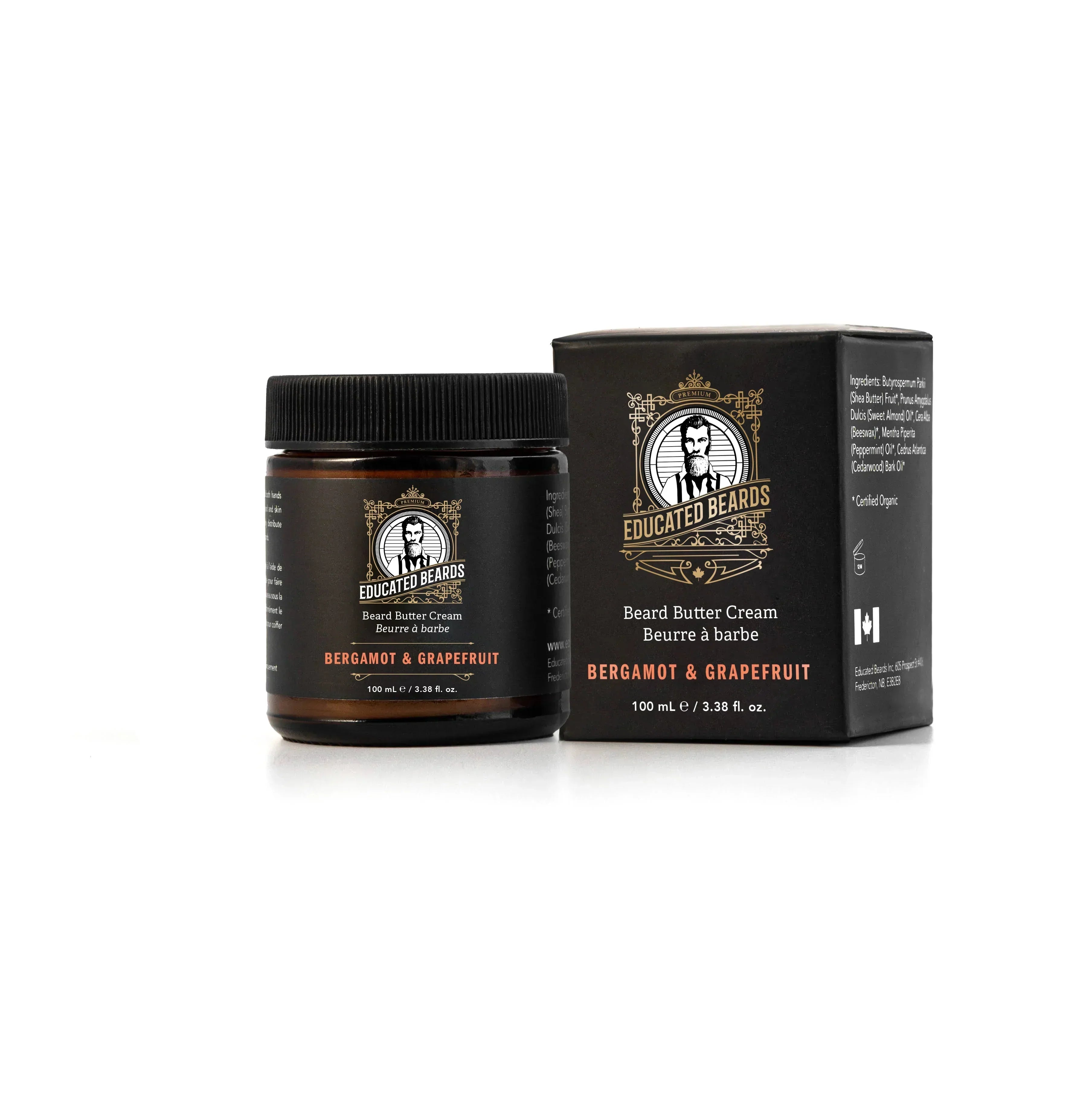 Image of Educated Beards Bergamot Grapefruit Beard Butter Cream 100ml-0