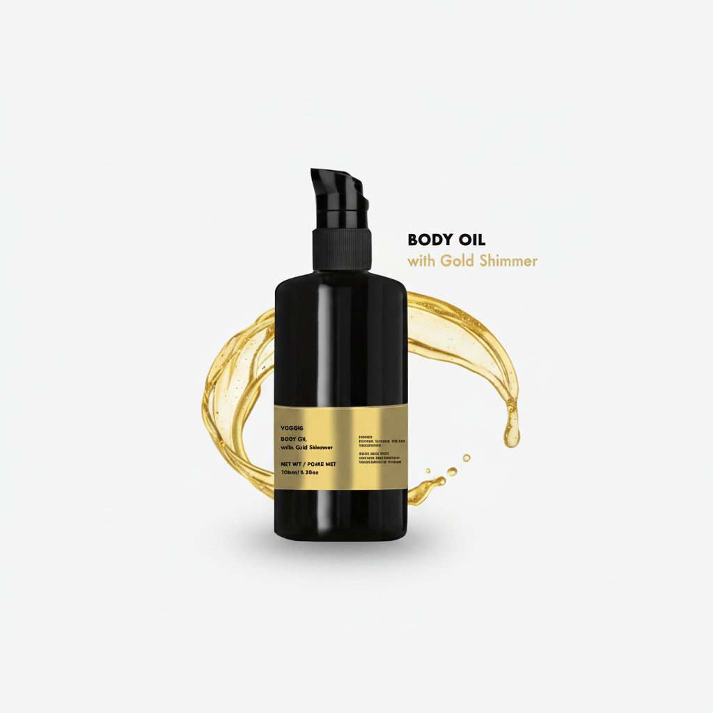 Image of Body Oil with Gold Shimmer-0