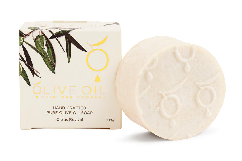 Image of Olive Oil Soap,  All-Natural ,Citrus Revival, 100g-1