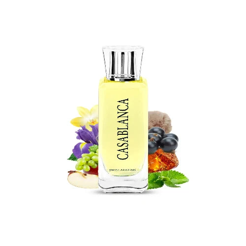 Image of Set Iconos Swiss Arabian: Shaghaf Oud Azraq + Ritual Casablanca (Perfume y Aceite) | Orient Fragance-1