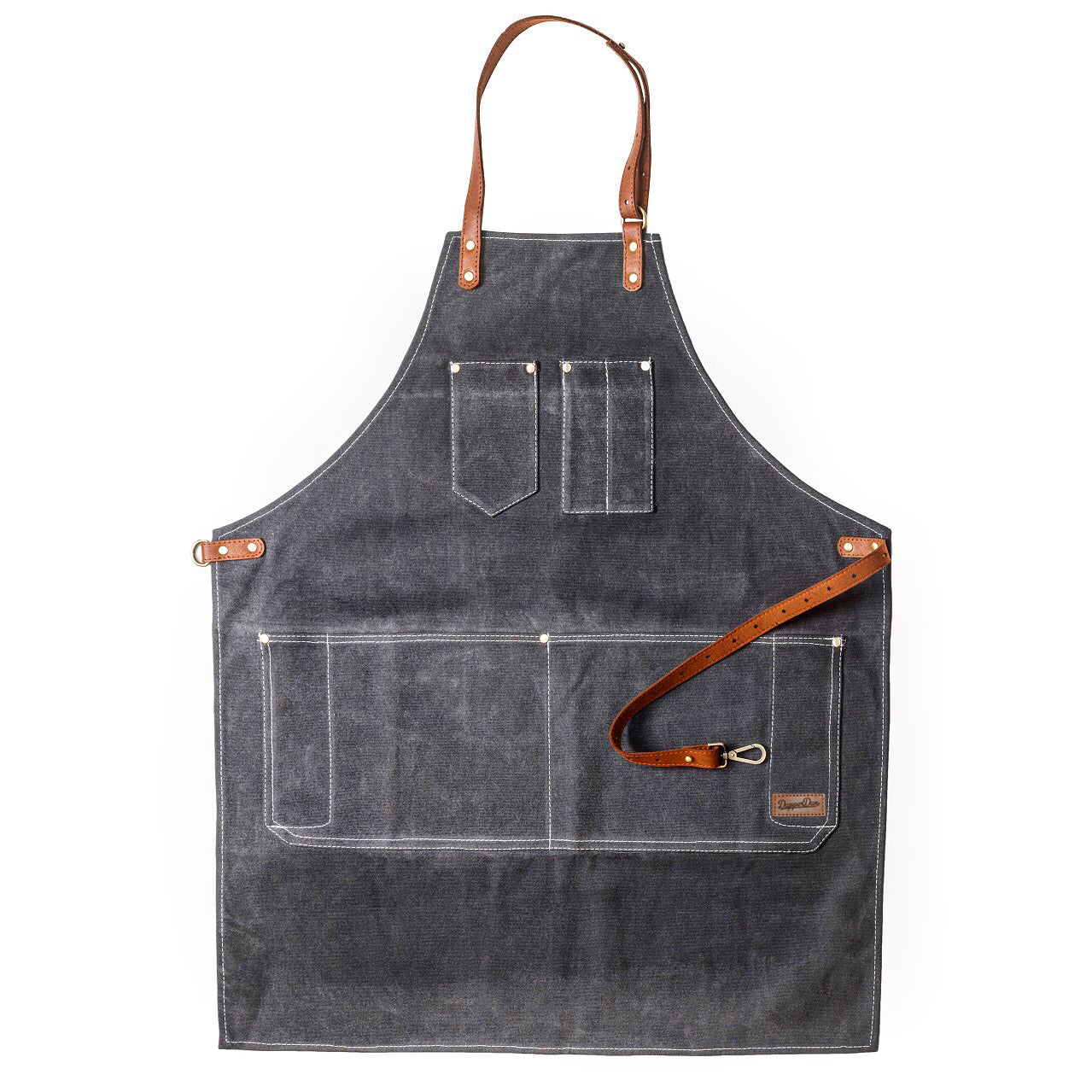Image of Dapper Dan Professional Barber's Apron - Charcoal-0