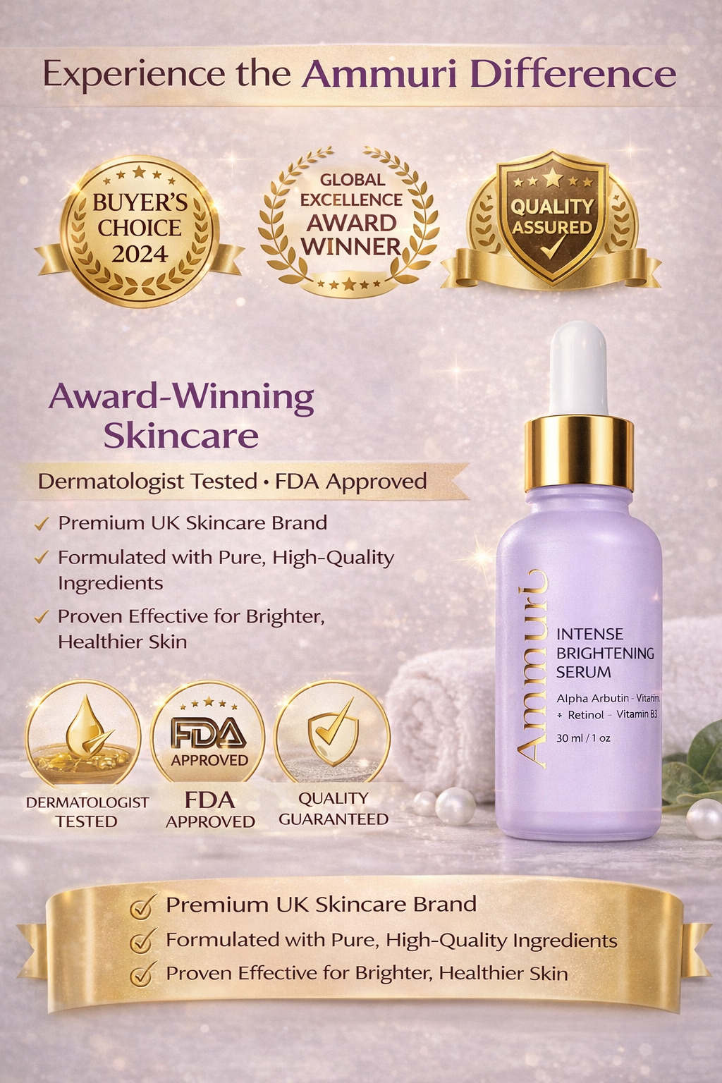 Image of Ammuri Skincare Whitening Lightening Serum for Radiance-1