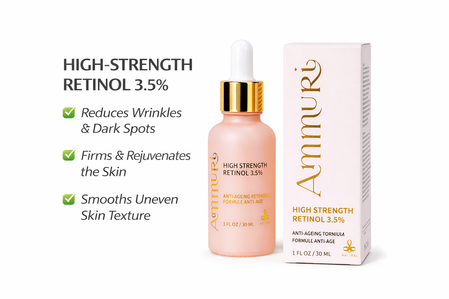 Image of Ammuri Skincare High Strength Retinol 3.5% Serum - Anti-Aging-0