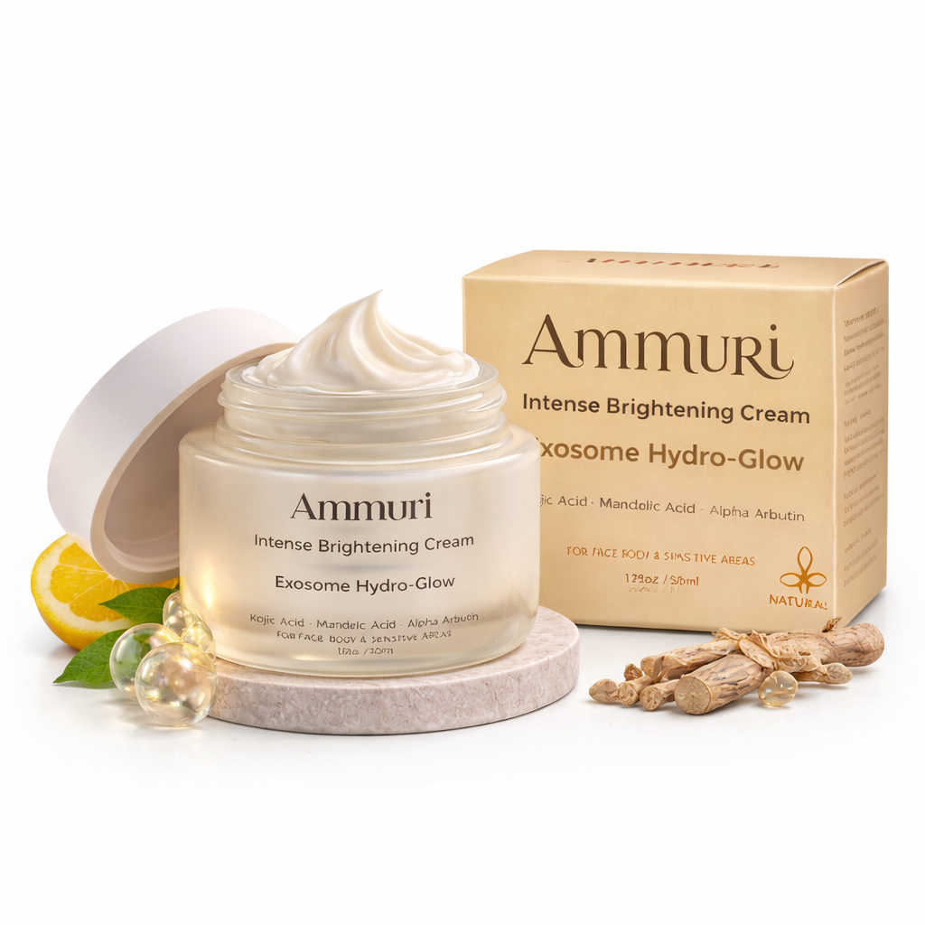 Image of Ammuri Exosome Hydro-Glow Intense Brightening Cream – Hyperpigmentation, Dark Spots & Uneven Skin Tone (Face, Body & Sensitive Areas)-0