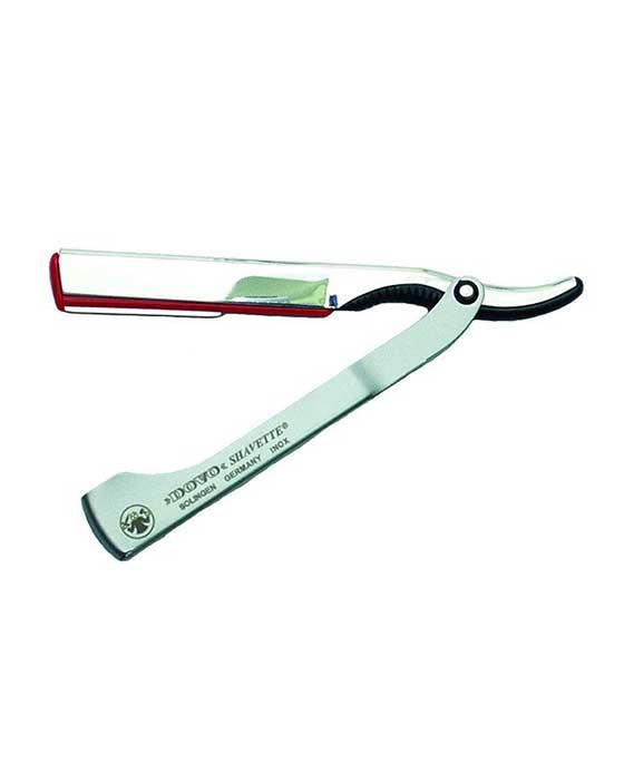 Image of Dovo Shavette, Stainless Steel Handle-0