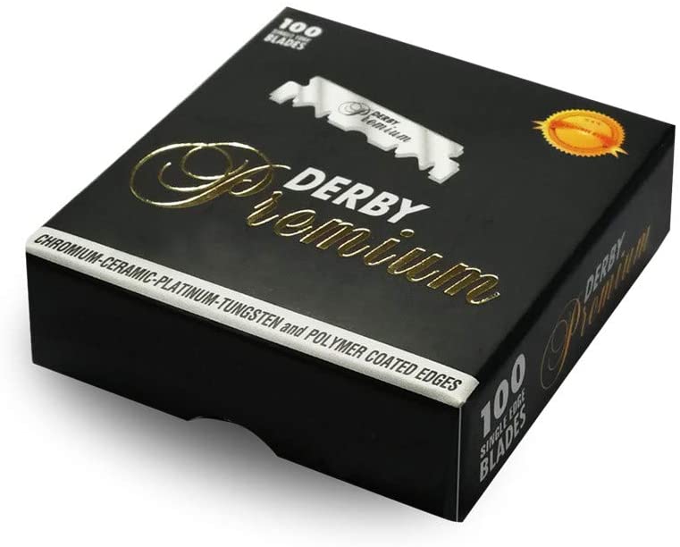 Image of Derby Single Edge Premium Blades (1/2 Double Edge Saftey Razor Blade) 100pk-0