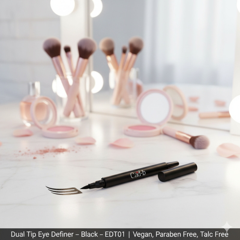 Image of Dual Tip Eye Definer Pen – Black – EDT01 | Precision Eyeliner | Vegan, Paraben & Talc Free
