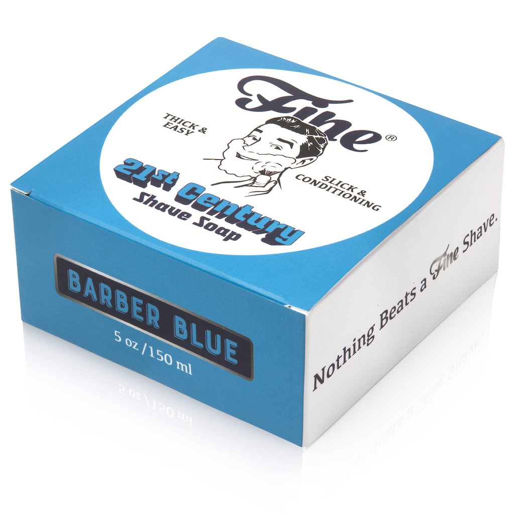 Image of Fine® Barber Blue Shave Soap 5oz / 150ml-0