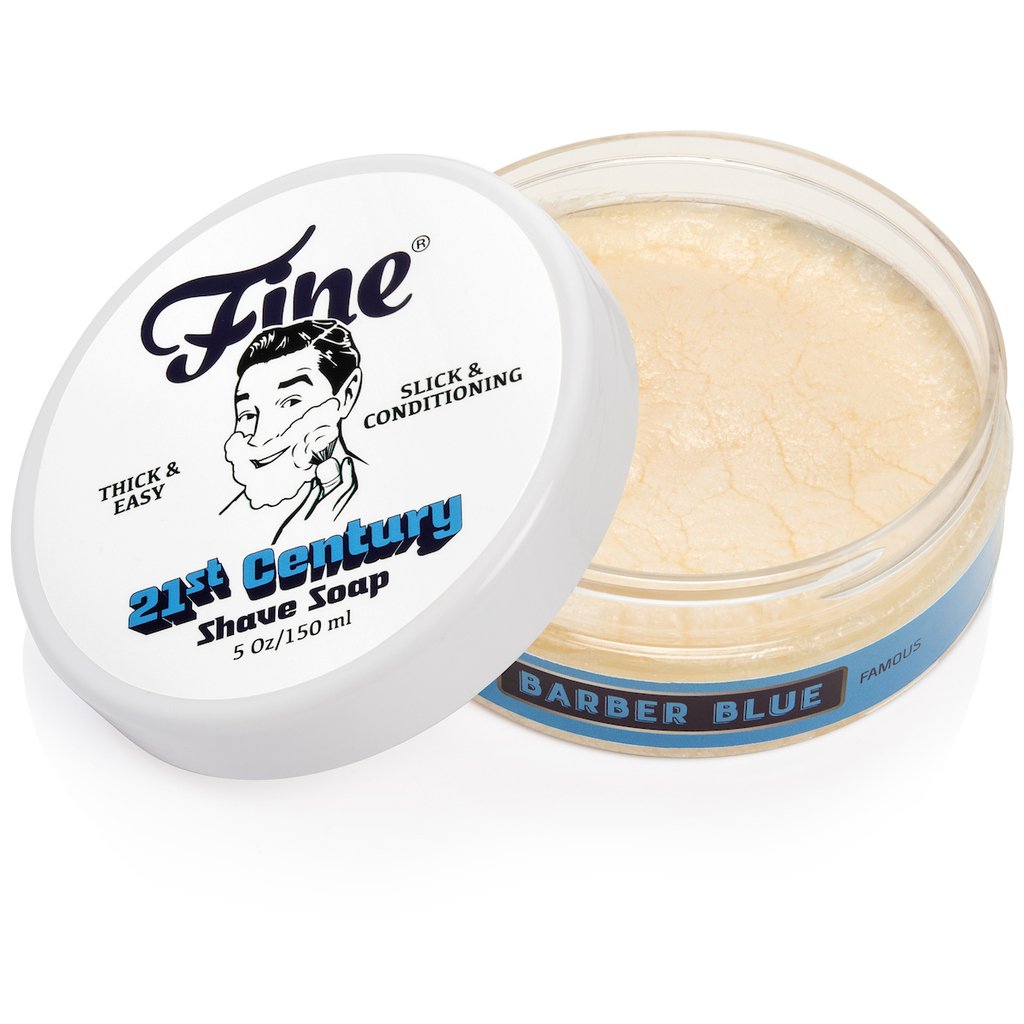 Image of Fine® Barber Blue Shave Soap 5oz / 150ml-1