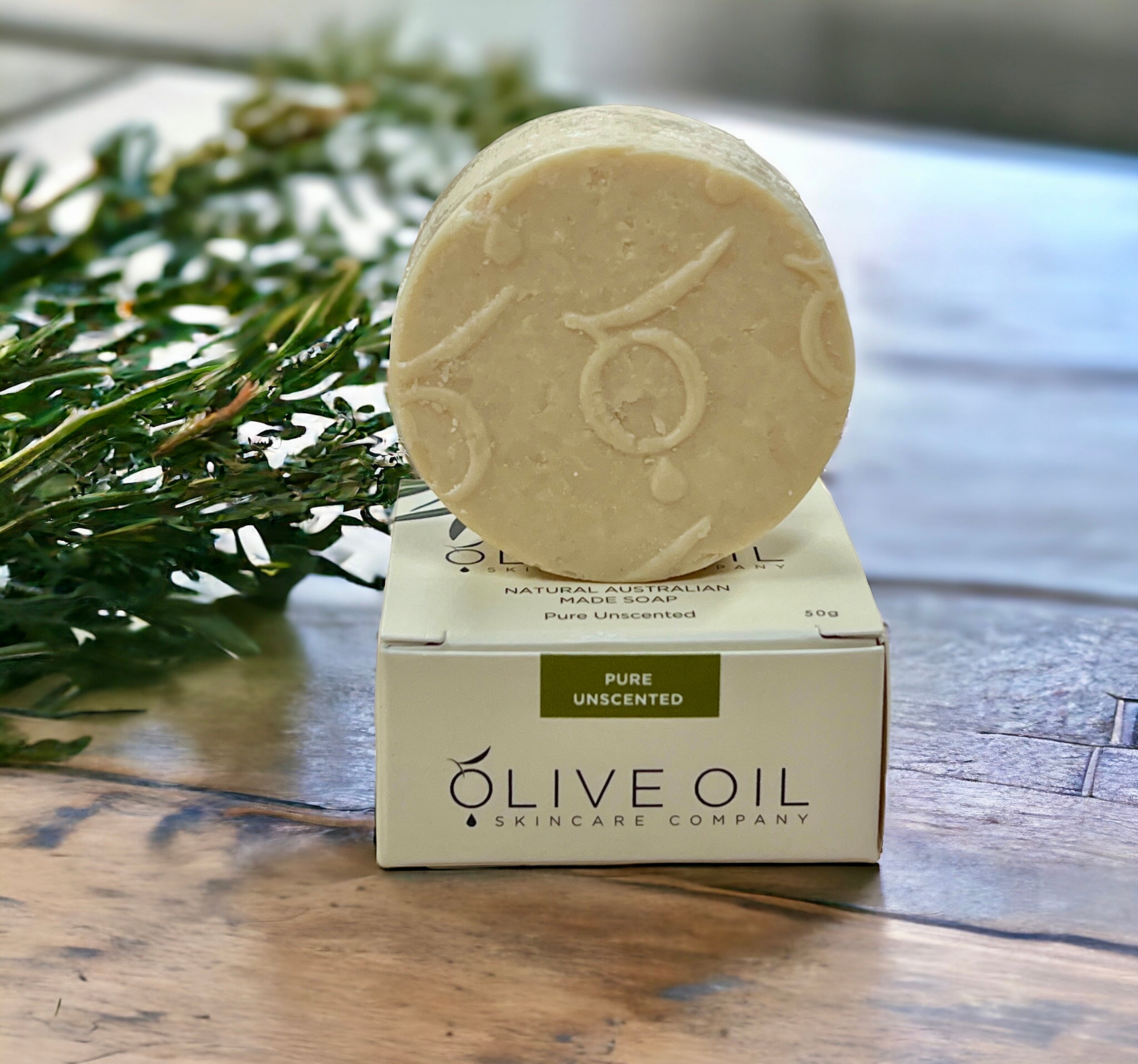 Image of Olive Oil Soap, All-Natural , Unscented, 50g-1