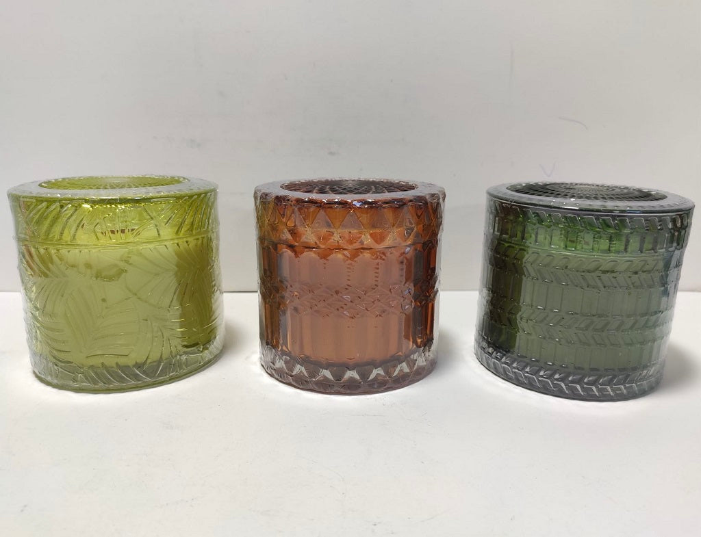 Image of OOSC Giftpack, Premium Olive Oil Candles Trio Set: Rose Geranium, Citrus Bloom and Lemongrass and Ginger-1