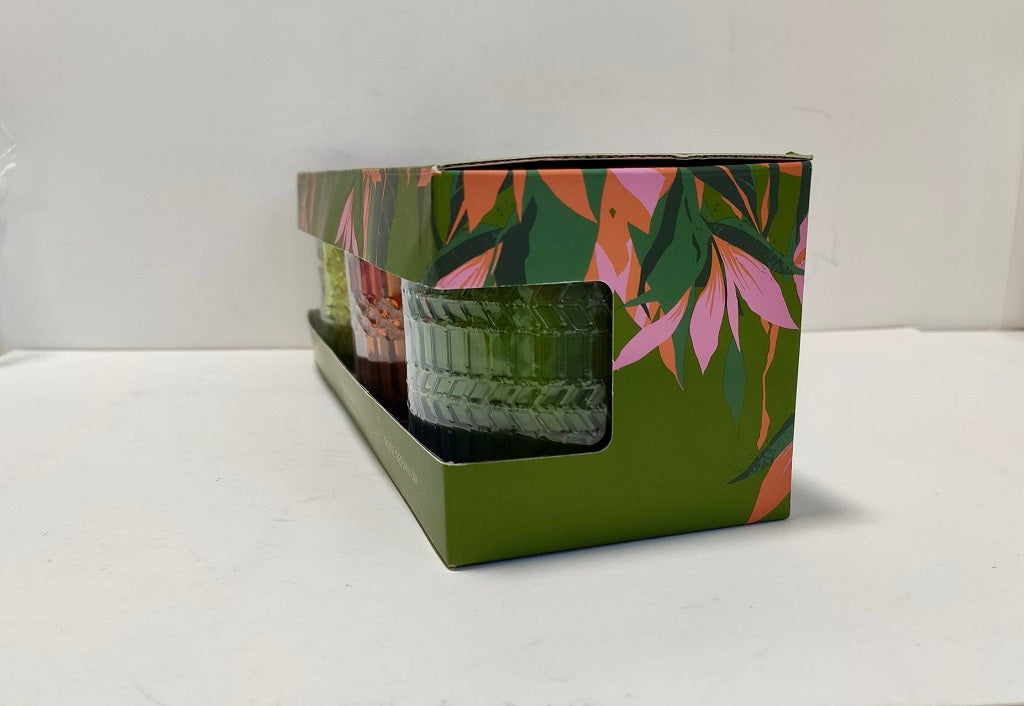 Image of OOSC Giftpack, Premium Olive Oil Candles Trio Set: Rose Geranium, Citrus Bloom and Lemongrass and Ginger-3
