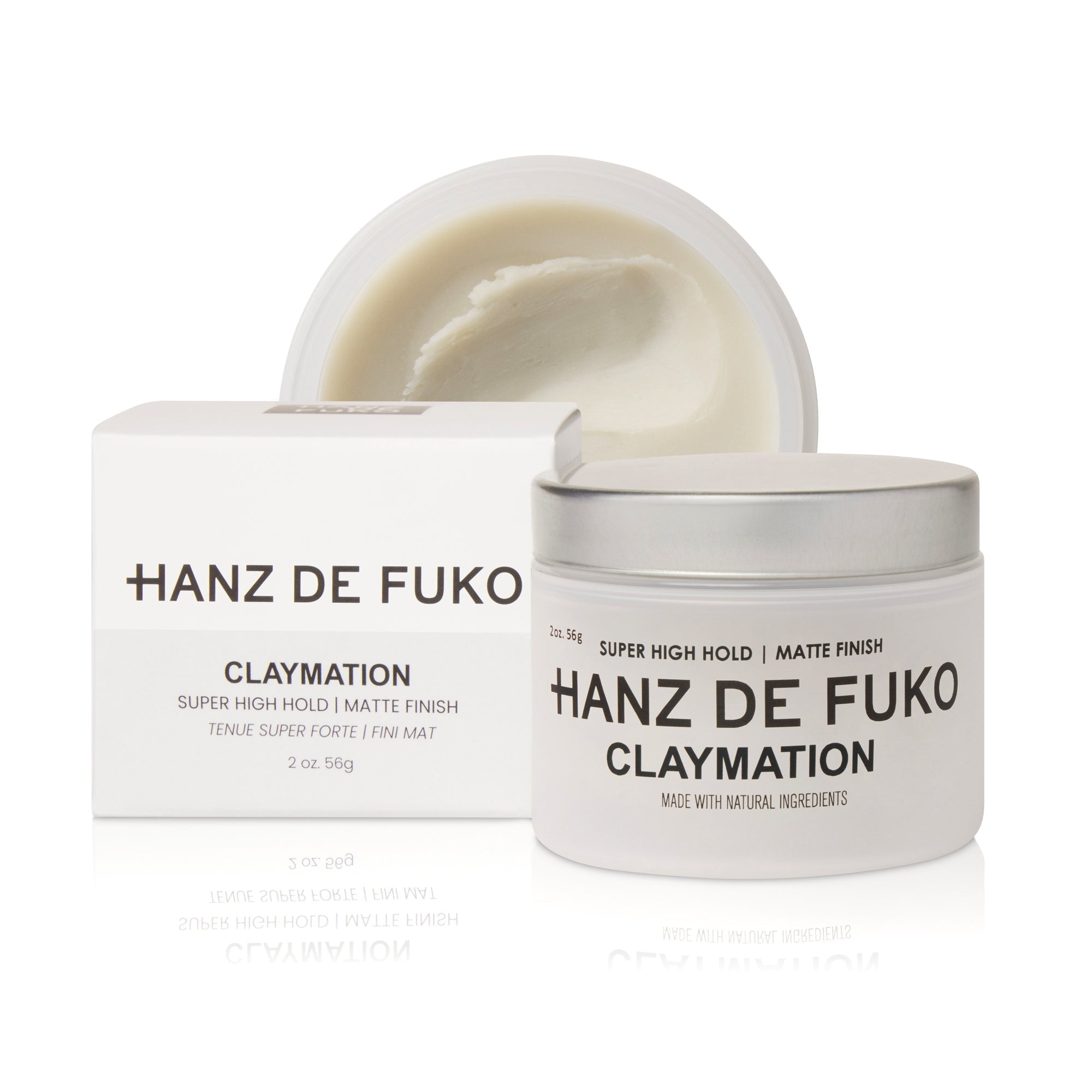 Image of Hanz de Fuko Claymation – Super High Hold Matte Hair Clay-Wax (2oz / 60ml)-2