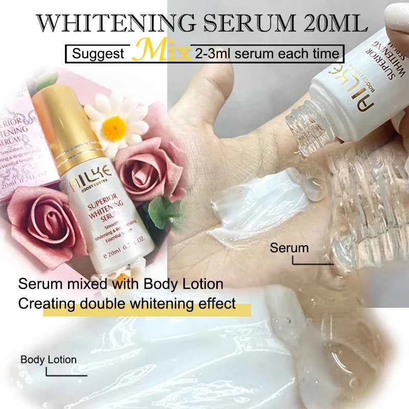 Image of AILKE Whitening Feuchtigkeitsspendende koreanische Gesichts- und Körperlotion, reduziert Melaninfalten, Vitamin C dunkle Flecken, entfernt Hautpflegecreme