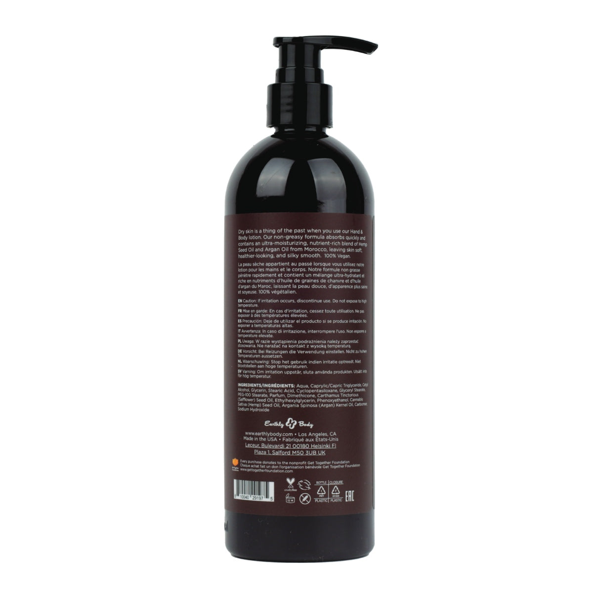 Image of Earthly Body Hemp Seed Hand & Body Lotion Beach Daze 16OZ-1