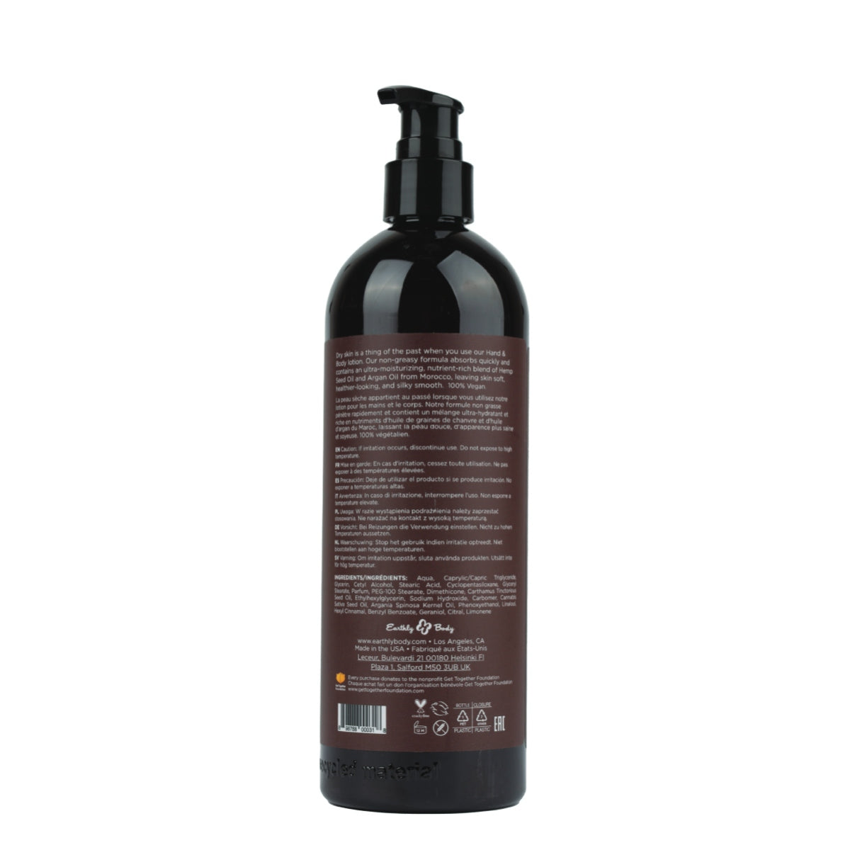 Image of Earthly Body Hemp Seed Hand & Body Lotion Naked in the Woods 16OZ-1