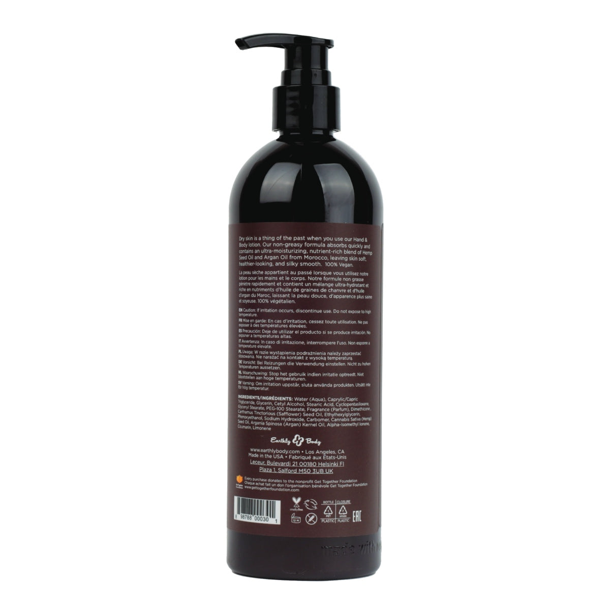 Image of Earthly Body Hemp Seed Hand & Body Lotion Skinny Dip 16OZ-1