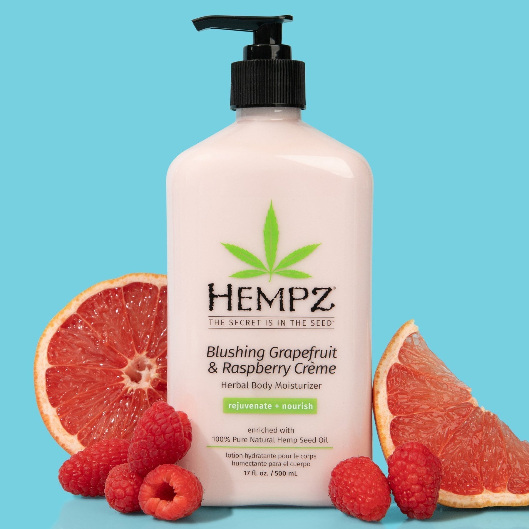 Image of Blushing Grapefruit & Raspberry Creme Herbal Body Moisturizer 17 OZ.-1