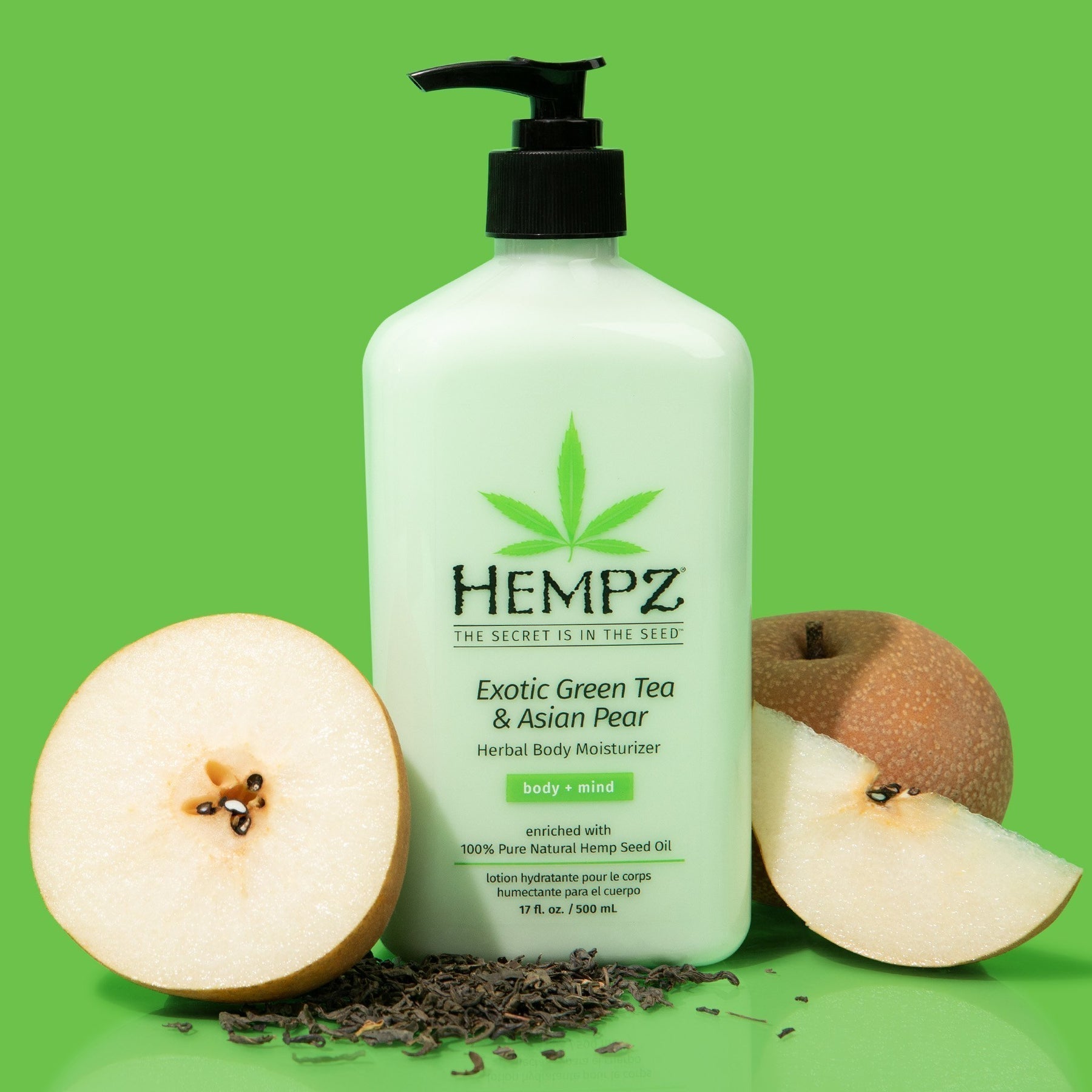 Image of Exotic Green Tea & Asian Pear Herbal Body Moisturizer 17 OZ.-1