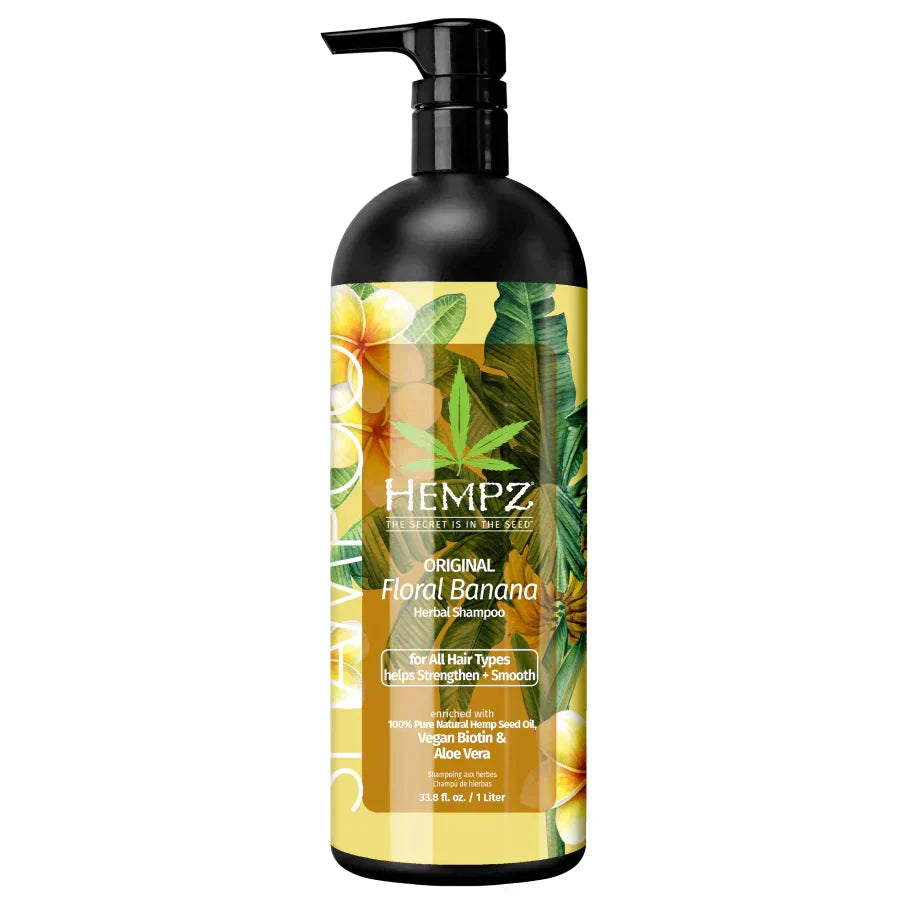 Image of Hempz Original Floral Banana Herbal Shampoo 1000 ml-0