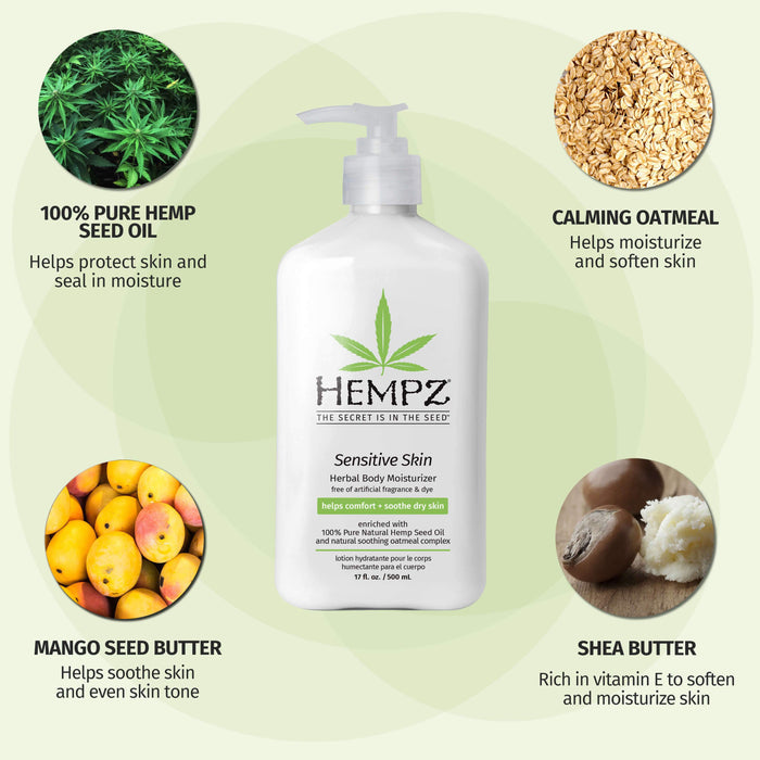 Image of Sensitive Skin Herbal Body Moisturizer 17oz.-2