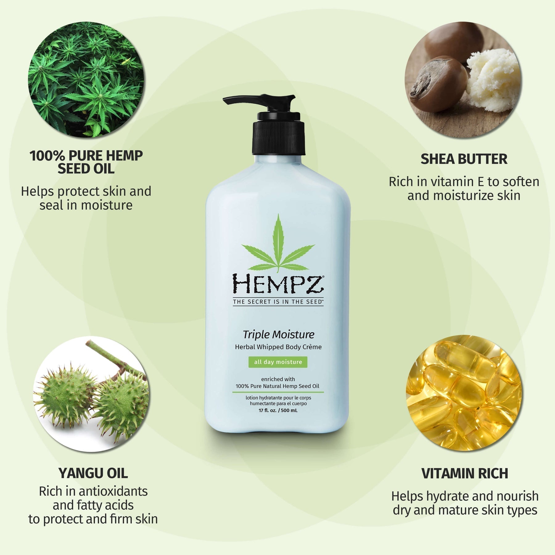 Image of Triple Moisture Herbal Whipped Body Creme 17 OZ.-2