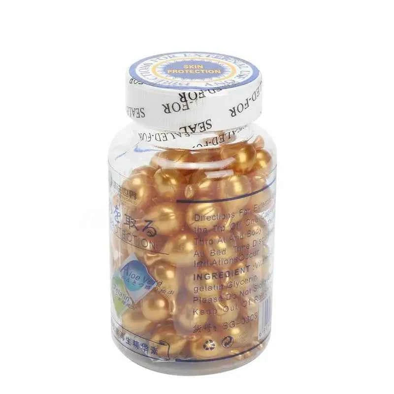 Image of Vitamin E Extrakt Kapseln Feuchtigkeitscreme Ve Serum Gesichtskoreanisches Make-up 90 Stück/Flasche Hautpflege