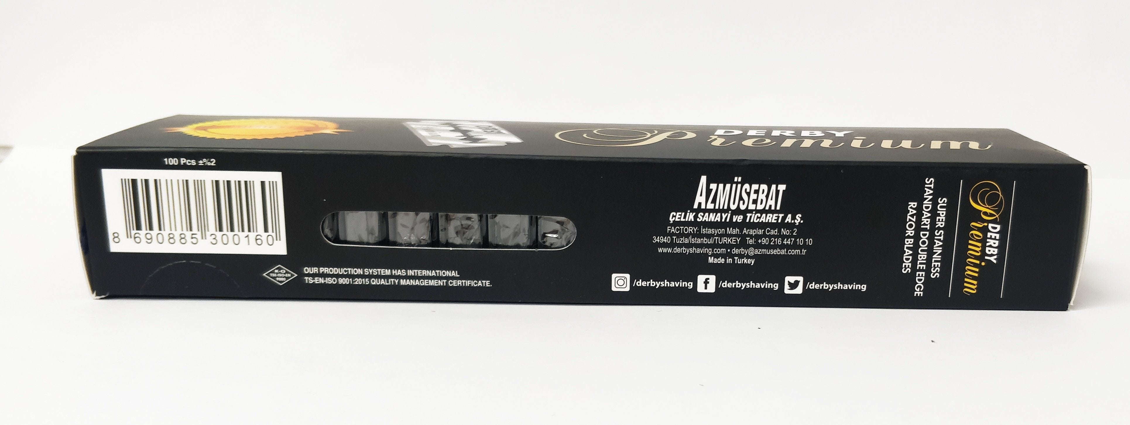 Image of Derby Premium Double Edge Blades (100ct)-4