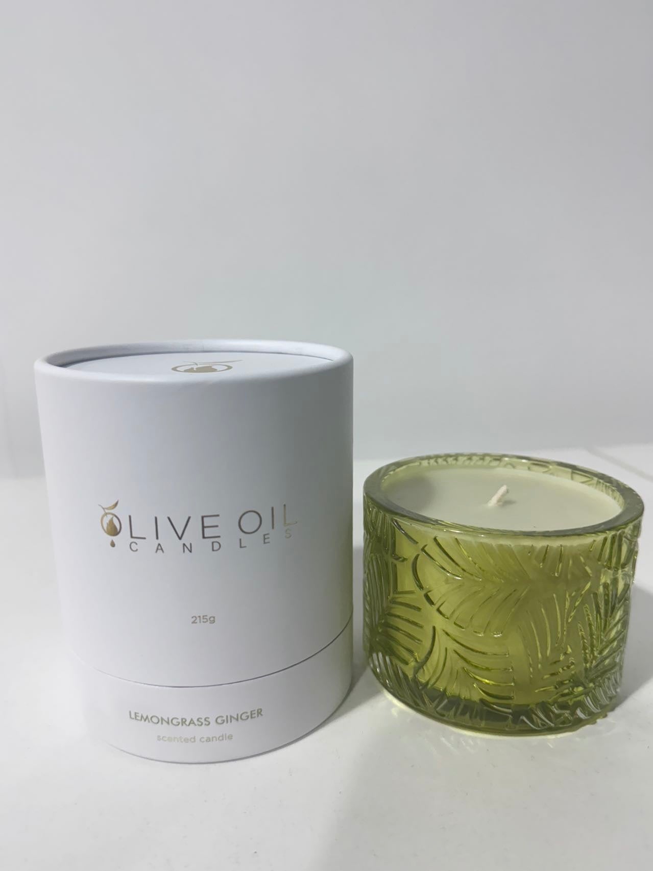 Image of Premium Olive Oil Candle, Lemongrass and Ginger, 215g-3