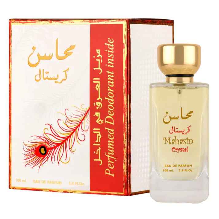 Image of Lattafa/Mahasin Crystal RED + Deo EDP 100ml