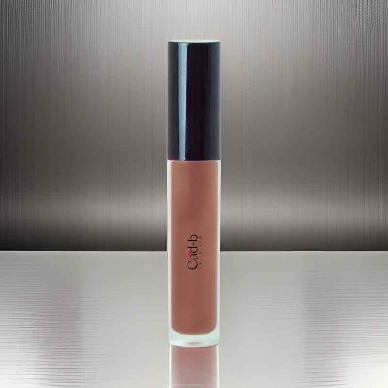 Image of Lip Gloss Hot Chocolate - Hydrating Sheer Brown Lip Gloss with High Shine & Shimmer Finish - Vegan, Paraben-Free | CAD B | LG25