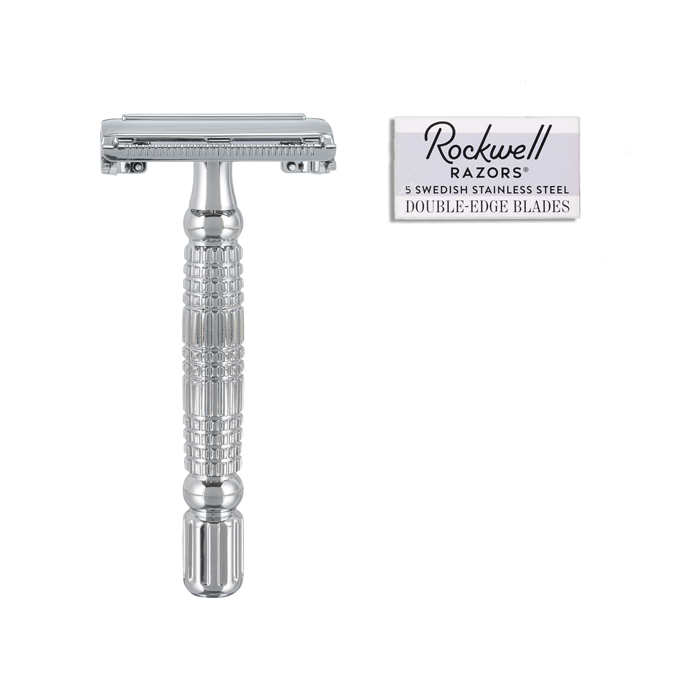 Image of Rockwell R1 DE Safety Razor - White Chrome-3