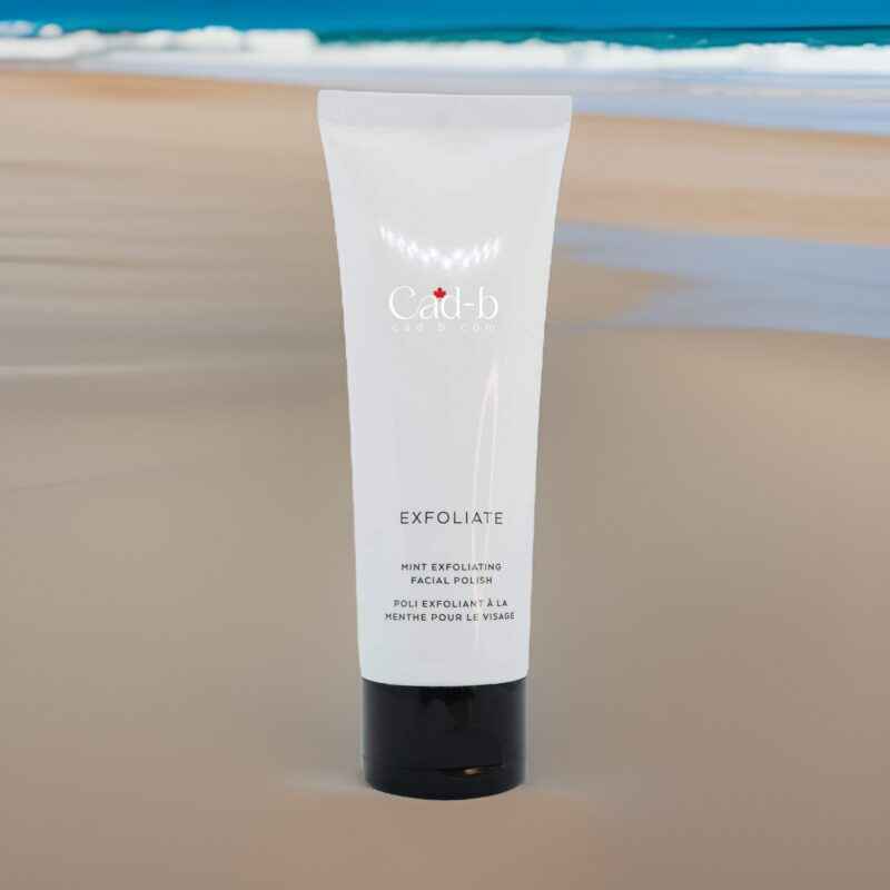 Image of Mint Exfoliating Facial Polish - Gentle Exfoliating Face Scrub with Apricot Oil, Aloe & Green Tea | Vegan, Paraben-Free | CAD B | MEF